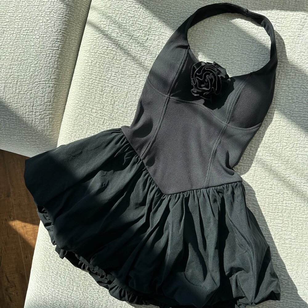 WISKII Riviera Floral Halterneck Dress